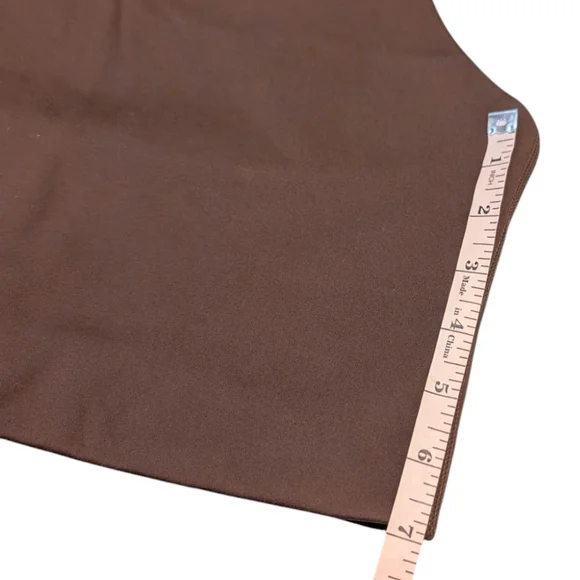 Girlfriend Collective Earth Brown Mia High Neck Bra Large NWOT - Picture 3 of 8